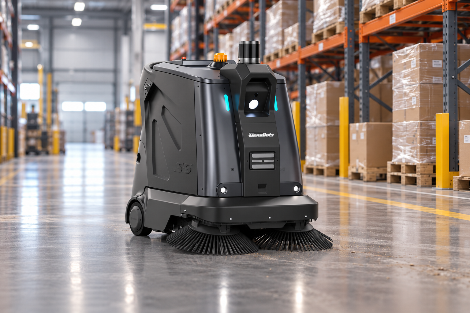 Autonomous Sweeper in Modern Warehouse